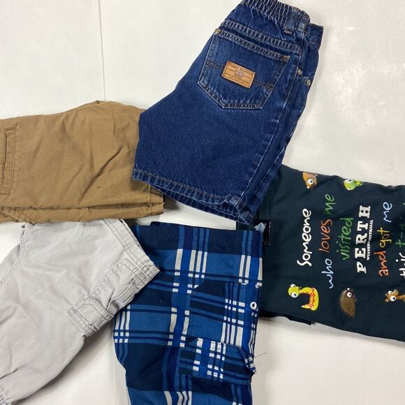 5 PC SHORTS TOMMY SZ 4 TOUGHSKINS 4T CAT JACK 6 SWIM SZ 4/5 SAMSOUSAN POLO SZ 4 - Picture 2 of 16